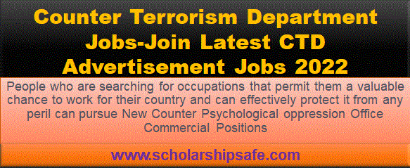 Counter Terrorism Department Jobs