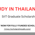 SIIT Graduate Scholarship 2025 in Thailand | Fully Funded