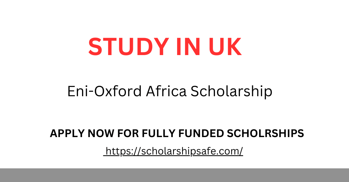 Eni-Oxford Africa Scholarship