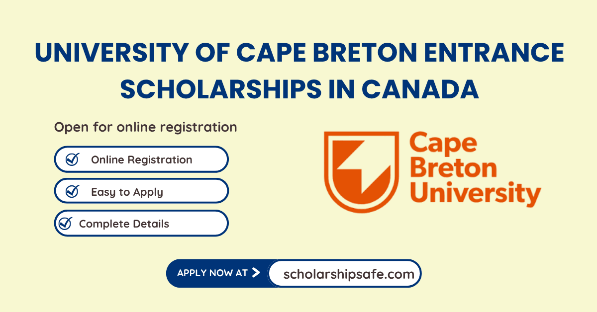 University of Cape Breton Entrance Scholarships